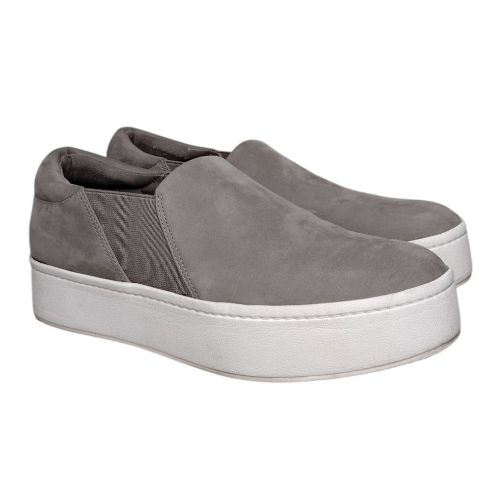 Vince Suede Minimalist Contemporary Platform Slide On Casual Shoes Sz 7